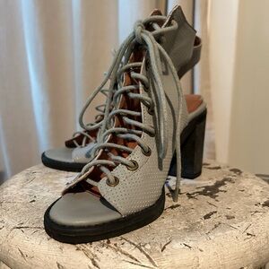 Jeffrey Campbell Gray Perforated Shoes